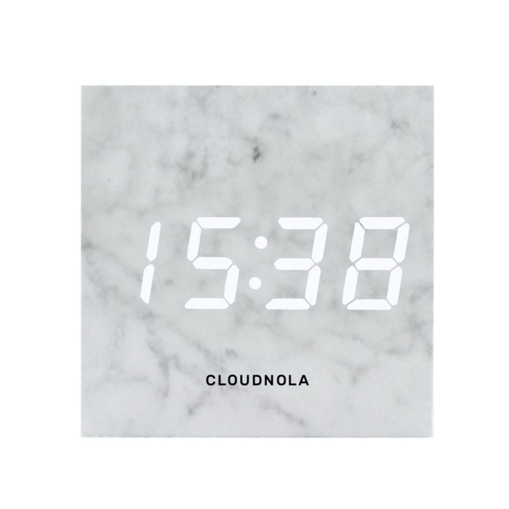 Marble-look Block Clock - Picture 3 of 4